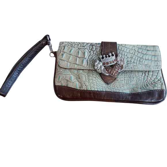 Belts that rock byMichelle Monroe vintage clutch/wristlet - Picture 1 of 5